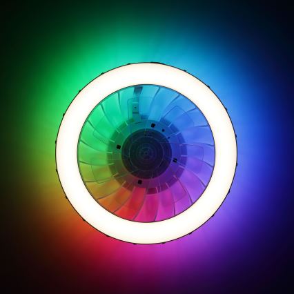 Brilliant - LED RGBW регулируем таванен вентилатор с осветление FANORA LED/30W/230V 2700-6500K Ø 46 см бял + дистанционно управление