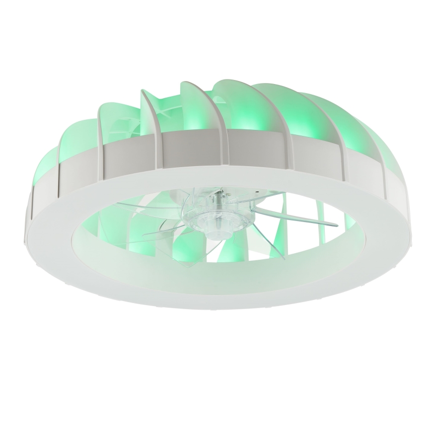 Brilliant - LED RGBW регулируем таванен вентилатор с осветление FANORA LED/30W/230V 2700-6500K Ø 46 см бял + дистанционно управление