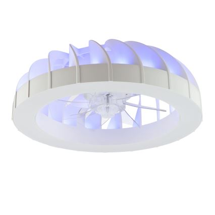 Brilliant - LED RGBW регулируем таванен вентилатор с осветление FANORA LED/30W/230V 2700-6500K Ø 46 см бял + дистанционно управление