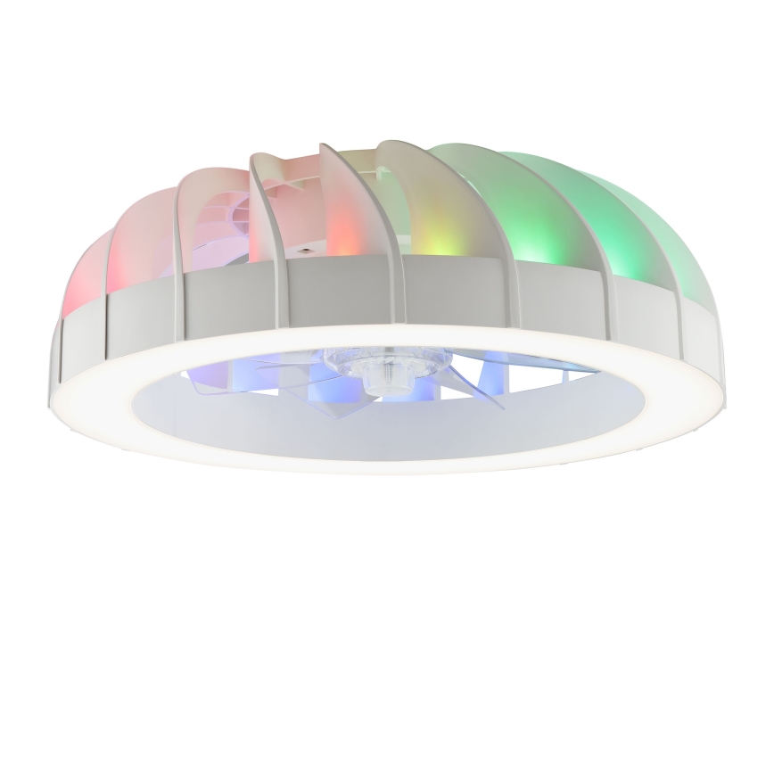 Brilliant - LED RGBW регулируем таванен вентилатор с осветление FANORA LED/30W/230V 2700-6500K Ø 46 см бял + дистанционно управление