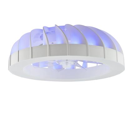 Brilliant - LED RGBW регулируем таванен вентилатор с осветление FANORA LED/30W/230V 2700-6500K Ø 46 см бял + дистанционно управление