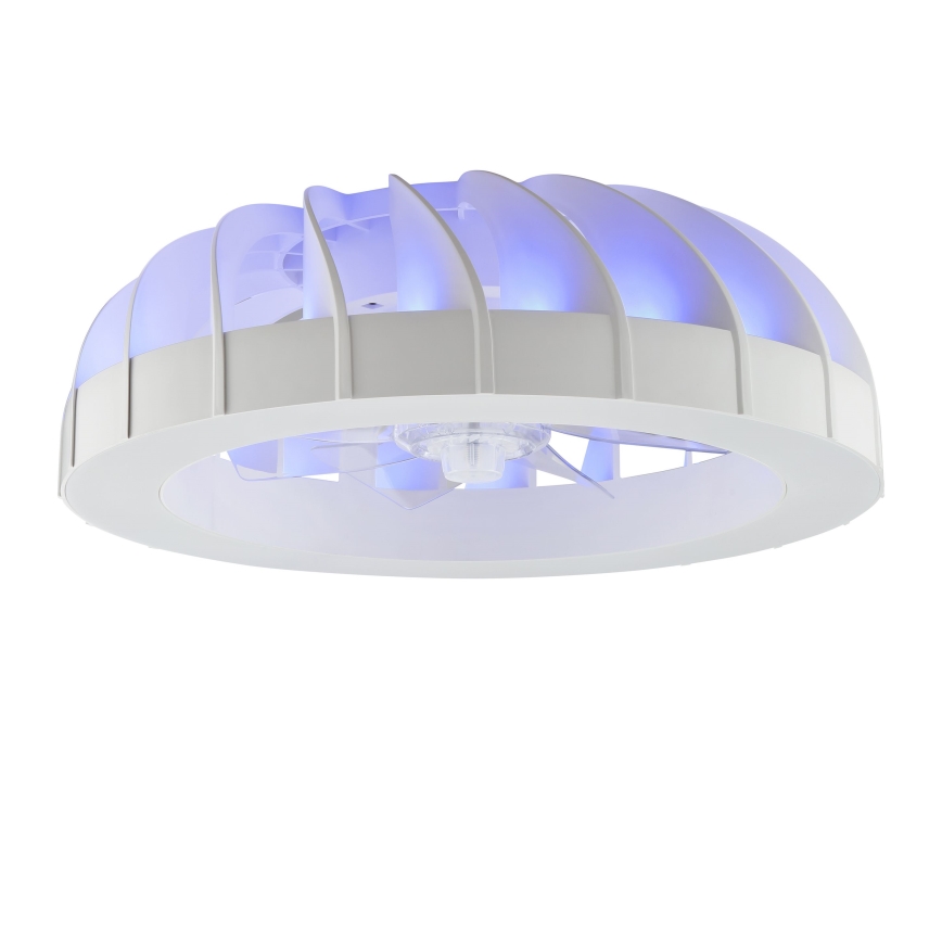 Brilliant - LED RGBW регулируем таванен вентилатор с осветление FANORA LED/30W/230V 2700-6500K Ø 46 см бял + дистанционно управление