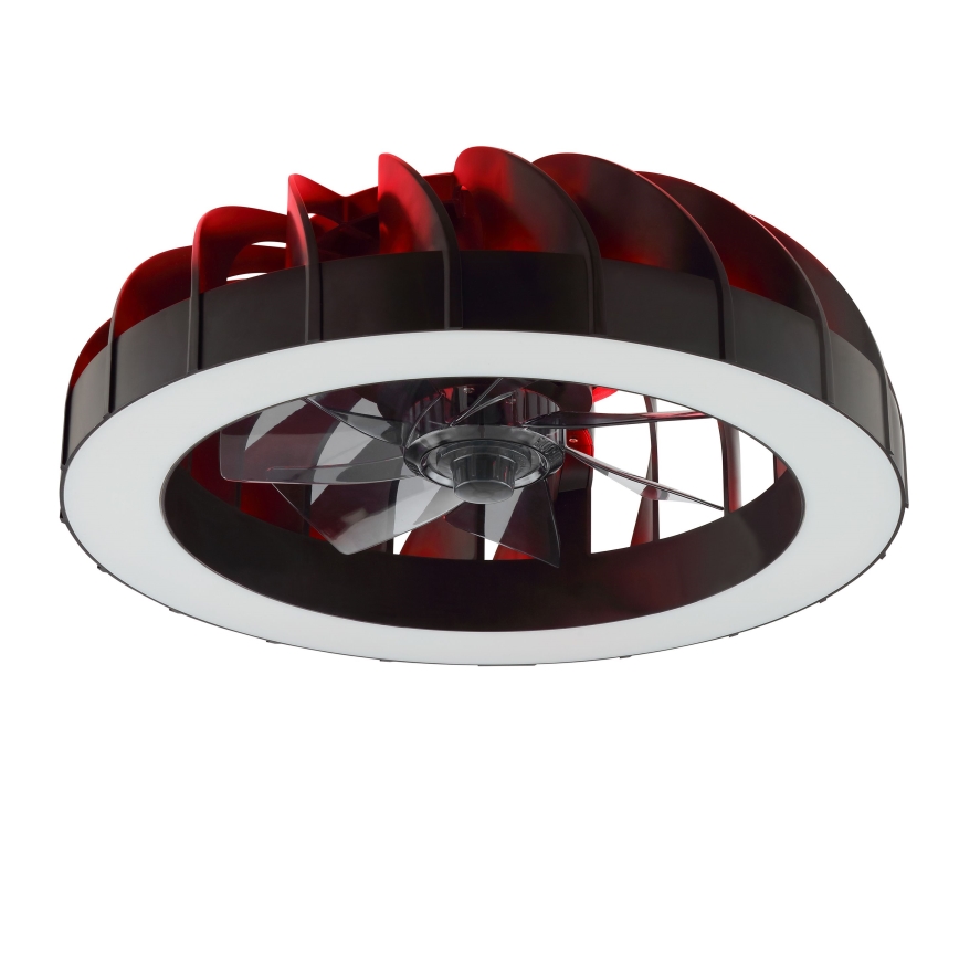 Brilliant - LED RGBW регулируем таванен вентилатор с осветление FANORA LED/30W/230V 2700-6500K Ø 46 см черен + дистанционно управление