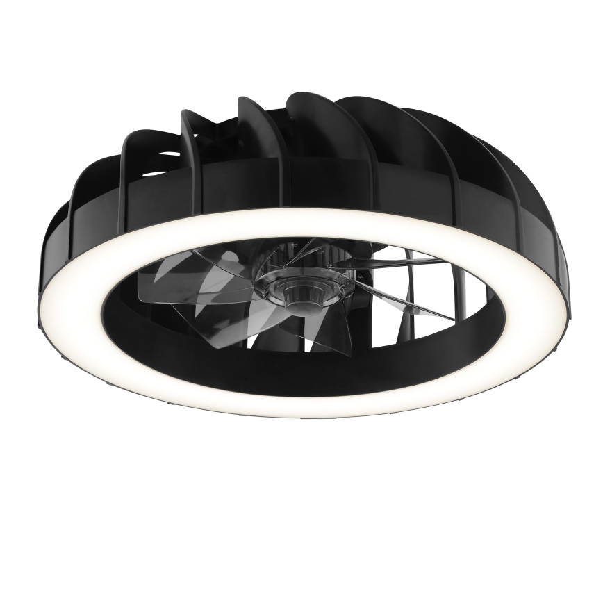 Brilliant - LED RGBW регулируем таванен вентилатор с осветление FANORA LED/30W/230V 2700-6500K Ø 46 см черен + дистанционно управление