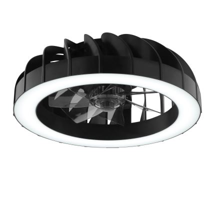 Brilliant - LED RGBW регулируем таванен вентилатор с осветление FANORA LED/30W/230V 2700-6500K Ø 46 см черен + дистанционно управление