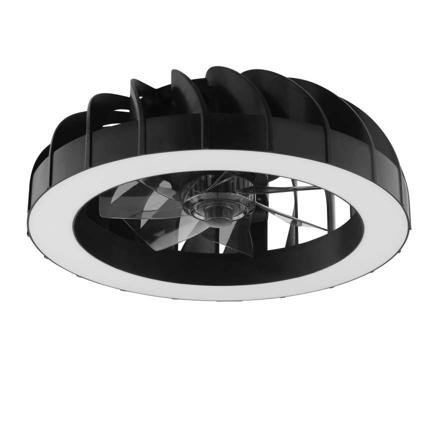 Brilliant - LED RGBW регулируем таванен вентилатор с осветление FANORA LED/30W/230V 2700-6500K Ø 46 см черен + дистанционно управление