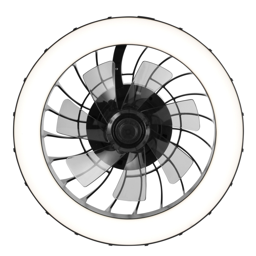 Brilliant - LED RGBW регулируем таванен вентилатор с осветление FANORA LED/30W/230V 2700-6500K Ø 46 см черен + дистанционно управление