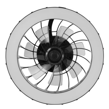 Brilliant - LED RGBW регулируем таванен вентилатор с осветление FANORA LED/30W/230V 2700-6500K Ø 46 см черен + дистанционно управление