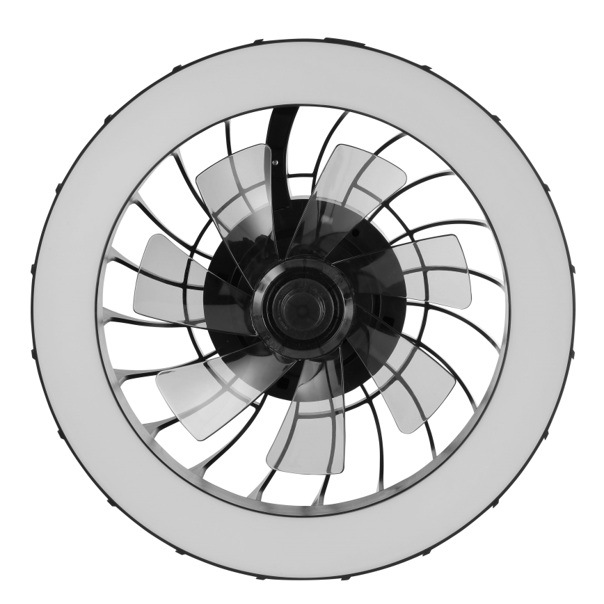 Brilliant - LED RGBW регулируем таванен вентилатор с осветление FANORA LED/30W/230V 2700-6500K Ø 46 см черен + дистанционно управление