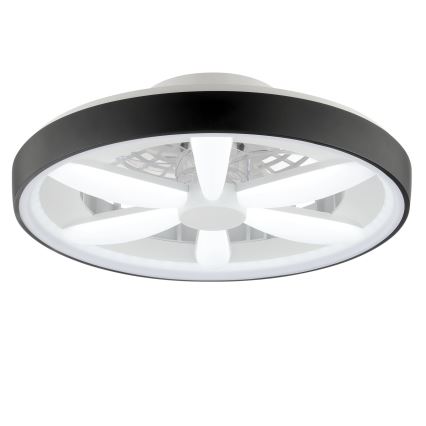 Brilliant - LED RGBW регулируем таванен вентилатор с осветление GAIANO LED/48W/230V 2700-6500K черен + дистанционно управление