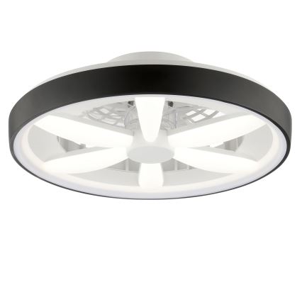 Brilliant - LED RGBW регулируем таванен вентилатор с осветление GAIANO LED/48W/230V 2700-6500K черен + дистанционно управление