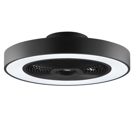 Brilliant - LED RGBW димируемо таванно осветително тяло с вентилатор CATANIA LED/37W/230V 2700-6500K диам. 48,6 см черно + дистанционно управление