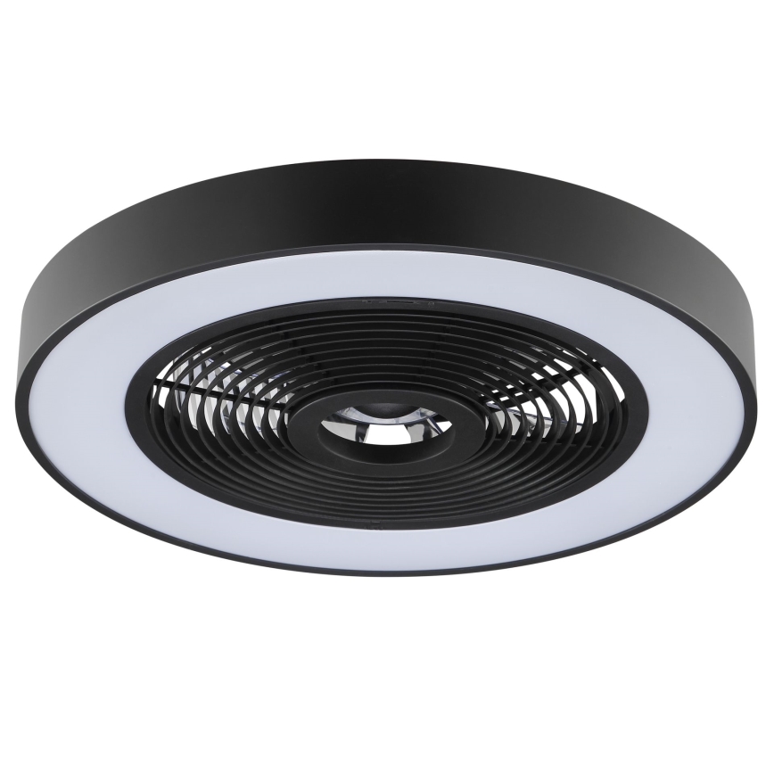 Brilliant - LED RGBW димируемо таванно осветително тяло с вентилатор CATANIA LED/37W/230V 2700-6500K диам. 48,6 см черно + дистанционно управление