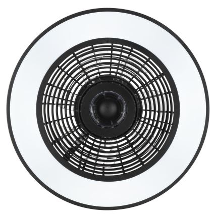 Brilliant - LED RGBW димируемо таванно осветително тяло с вентилатор CATANIA LED/37W/230V 2700-6500K диам. 48,6 см черно + дистанционно управление
