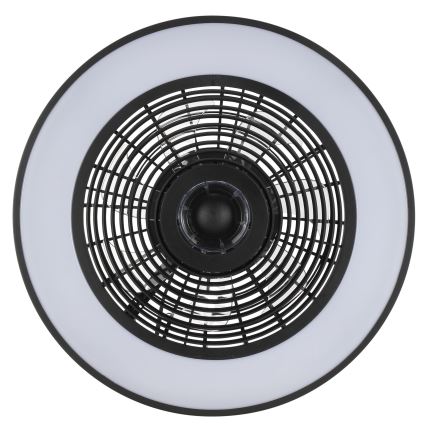 Brilliant - LED RGBW димируемо таванно осветително тяло с вентилатор CATANIA LED/37W/230V 2700-6500K диам. 48,6 см черно + дистанционно управление