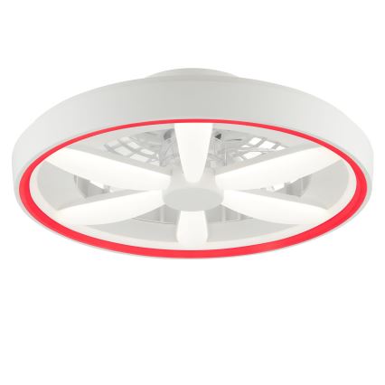 Brilliant - LED RGBW Димируем вентилатор за таван с осветление GAIANO LED/48W/230V 2700-6500K бял + дистанционно управление