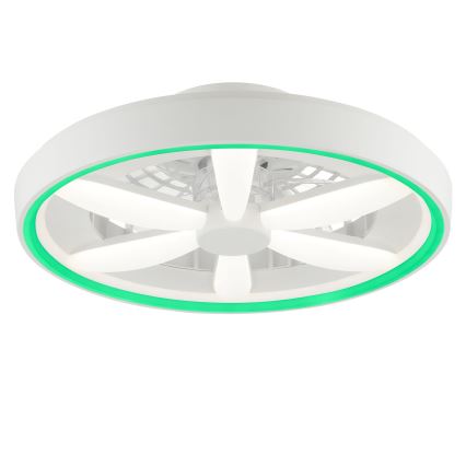 Brilliant - LED RGBW Димируем вентилатор за таван с осветление GAIANO LED/48W/230V 2700-6500K бял + дистанционно управление