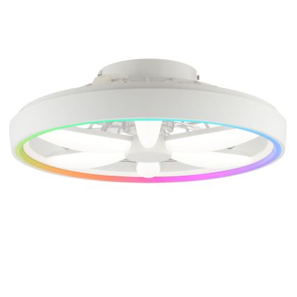 Brilliant - LED RGBW Димируем вентилатор за таван с осветление GAIANO LED/48W/230V 2700-6500K бял + дистанционно управление