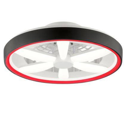 Brilliant - LED RGBW Димируем вентилатор за таван с осветление GAIANO LED/48W/230V 2700-6500K черен + дистанционно управление
