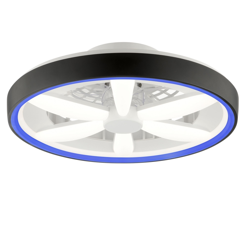 Brilliant - LED RGBW Димируем вентилатор за таван с осветление GAIANO LED/48W/230V 2700-6500K черен + дистанционно управление