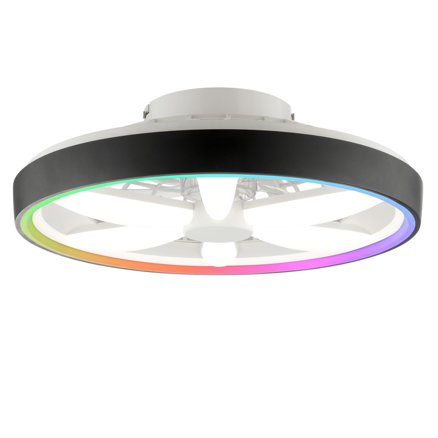 Brilliant - LED RGBW Димируем вентилатор за таван с осветление GAIANO LED/48W/230V 2700-6500K черен + дистанционно управление