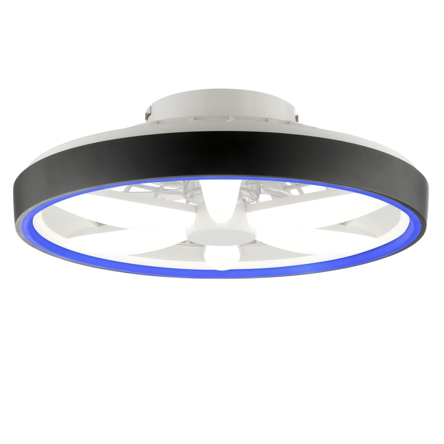 Brilliant - LED RGBW Димируем вентилатор за таван с осветление GAIANO LED/48W/230V 2700-6500K черен + дистанционно управление
