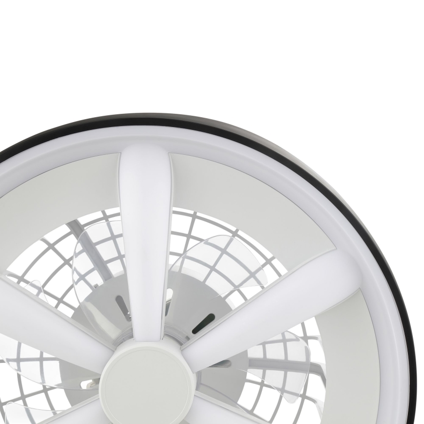 Brilliant - LED RGBW Димируем вентилатор за таван с осветление GAIANO LED/48W/230V 2700-6500K черен + дистанционно управление