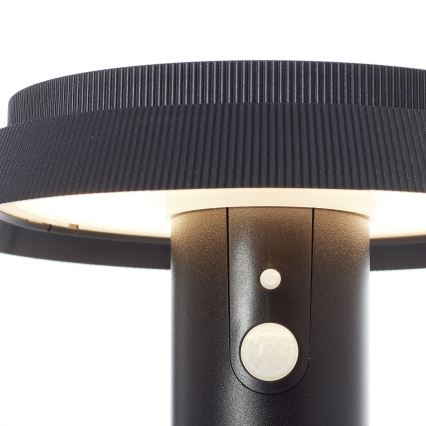 Brilliant - LED соларна лампа с сензор ALVERO LED/4W/3,7V 2000 mAh 70 см IP44 черна