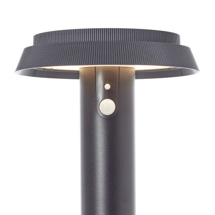 Brilliant - LED соларна лампа с сензор ALVERO LED/4W/3,7V 2000 mAh 70 см IP44 черна