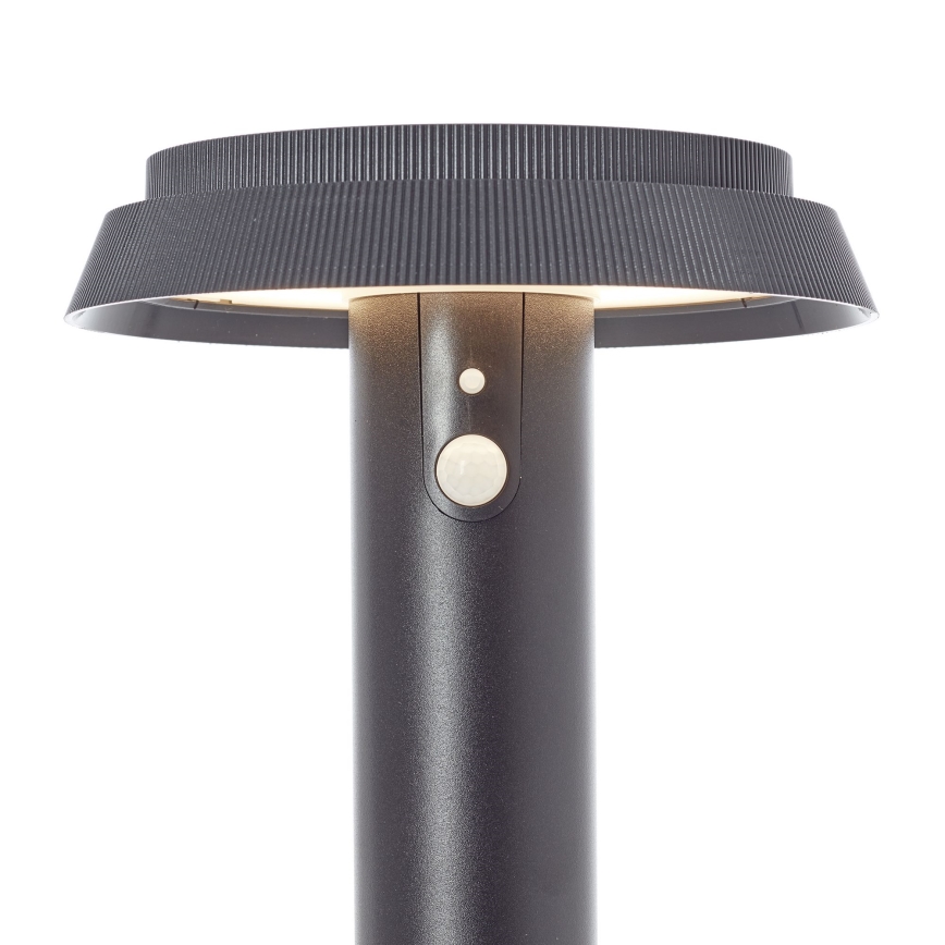 Brilliant - LED Соларна лампа със сензор ALVERO LED/4W/3,7V 70 см IP44 черен