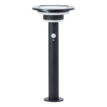 Brilliant - LED Соларна лампа със сензор GARVINA LED/3W/3,7V 45 см IP44 черен