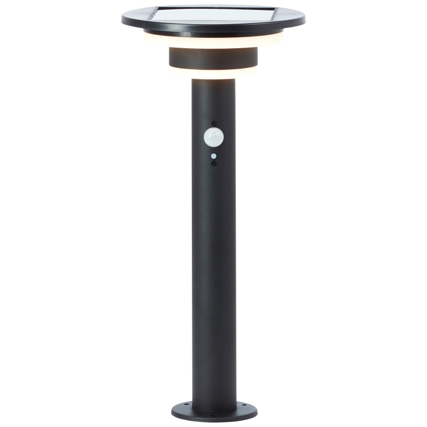 Brilliant - LED Соларна лампа със сензор GARVINA LED/3W/3,7V 45 см IP44 черен