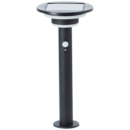 Brilliant - LED Соларна лампа със сензор GARVINA LED/3W/3,7V 45 см IP44 черен