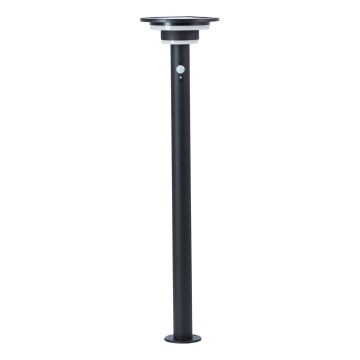 Brilliant - LED Соларна лампа със сензор GARVINA LED/3W/3,7V 85 см IP44 черен