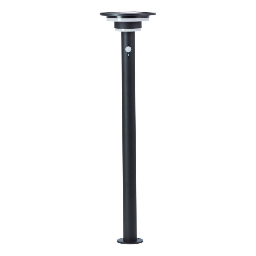 Brilliant - LED Соларна лампа със сензор GARVINA LED/3W/3,7V 85 см IP44 черен