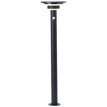 Brilliant - LED Соларна лампа със сензор GARVINA LED/3W/3,7V 85 см IP44 черен