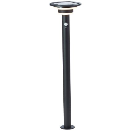 Brilliant - LED Соларна лампа със сензор GARVINA LED/3W/3,7V 85 см IP44 черен