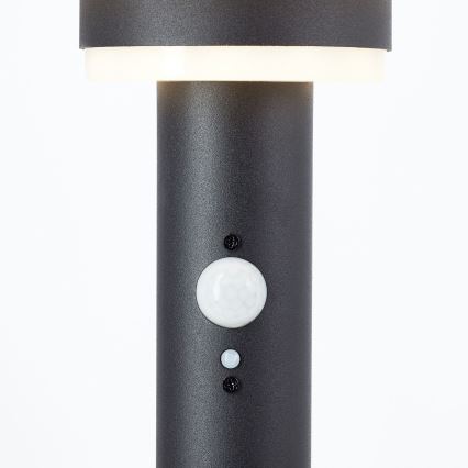 Brilliant - LED Соларна лампа със сензор GARVINA LED/3W/3,7V 85 см IP44 черен