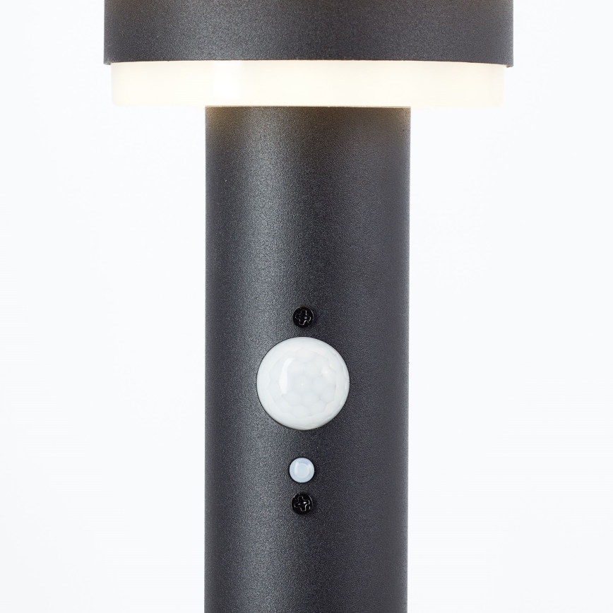 Brilliant - LED Соларна лампа със сензор GARVINA LED/3W/3,7V 85 см IP44 черен