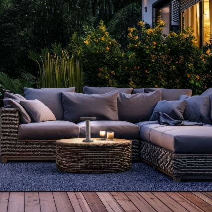 Brilliant - LED соларна регулируема сензорна лампа MAGUA LED/2W/3,7V 2000 mAh IP44 черна