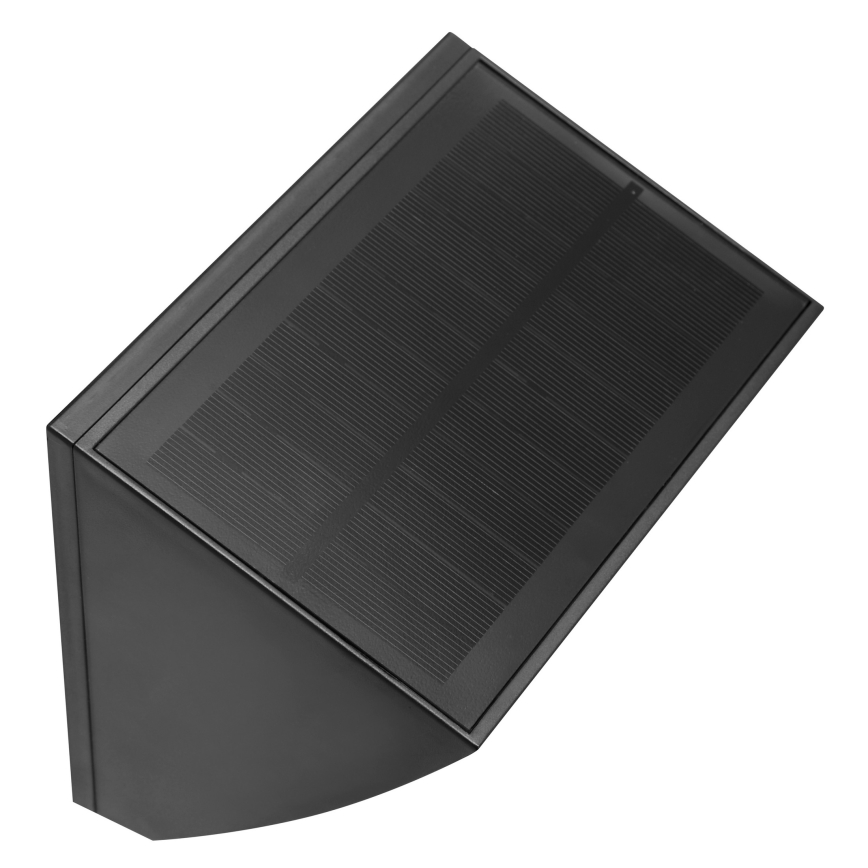 Brilliant - LED соларен стенен осветител със сензор SIERRA LED/6W/3,7V 2700/4000/6500K 2000 mAh IP54 черен