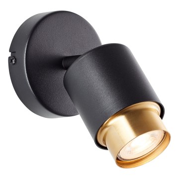 Brilliant - LED стенен спот осветително тяло COVELO 1xGU10/5W/230V черно/златно