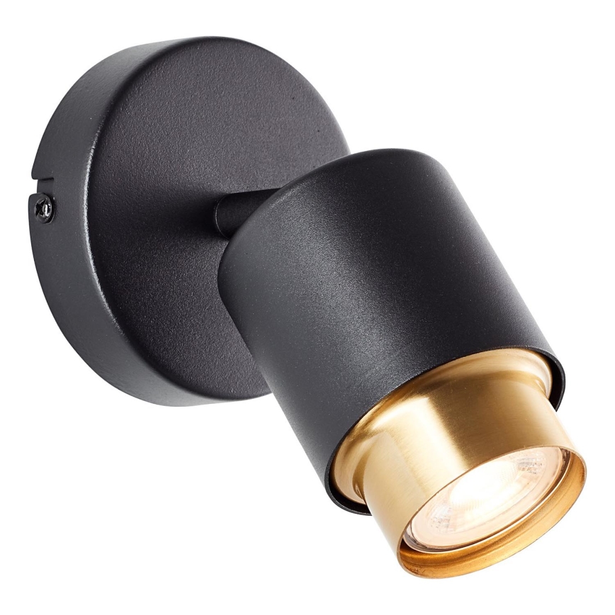 Brilliant - LED стенен спот осветително тяло COVELO 1xGU10/5W/230V черно/златно