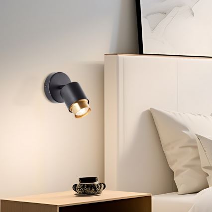 Brilliant - LED стенен спот осветително тяло COVELO 1xGU10/5W/230V черно/златно