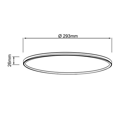 Brilliant - LED таванен плафон MILTON LED/18W/230V Ø 29,3 см бял