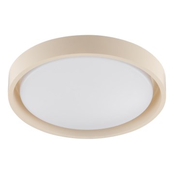 Brilliant - LED таванен плафон SONORA, 12 W, 230 V, 3000 K (топла бяла), Ø 31 см, бежов