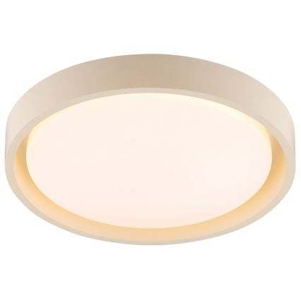 Brilliant - LED таванен плафон SONORA, 12 W, 230 V, 3000 K (топла бяла), Ø 31 см, бежов