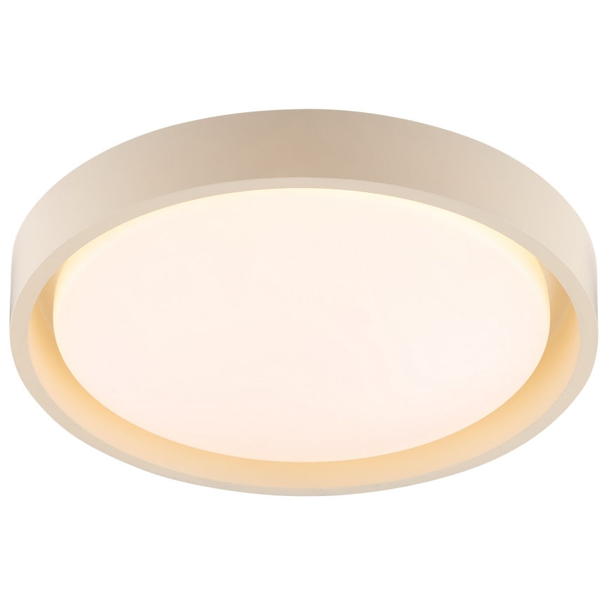Brilliant - LED таванен плафон SONORA, 12 W, 230 V, 3000 K (топла бяла), Ø 31 см, бежов