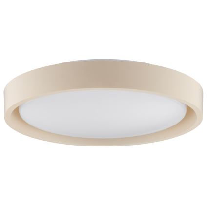 Brilliant - LED таванен плафон SONORA, 12 W, 230 V, 3000 K (топла бяла), Ø 31 см, бежов