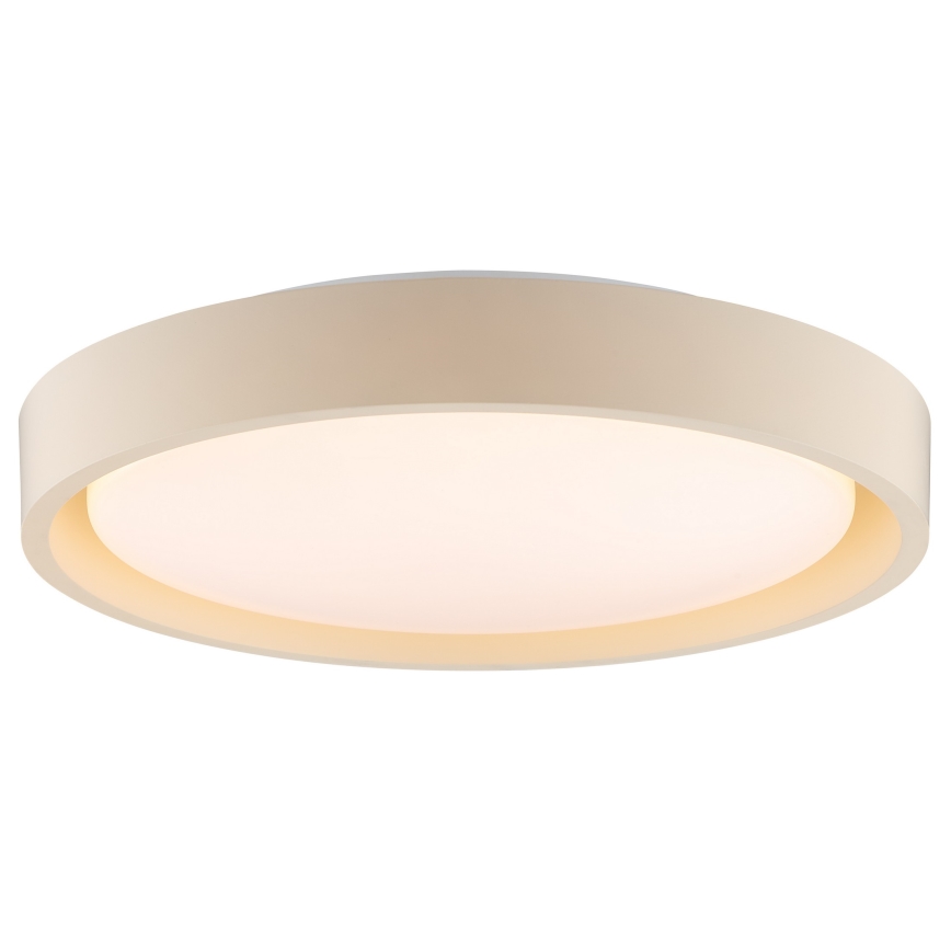 Brilliant - LED таванен плафон SONORA, 12 W, 230 V, 3000 K (топла бяла), Ø 31 см, бежов